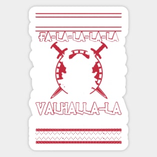 My Valhalla Ugly Christmas Sticker